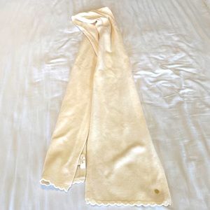 Kate Spade cream colored wool scarf.